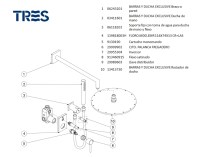 recambios KIT MONOMANDO DUCHA EMPOTRADO MAX TRES